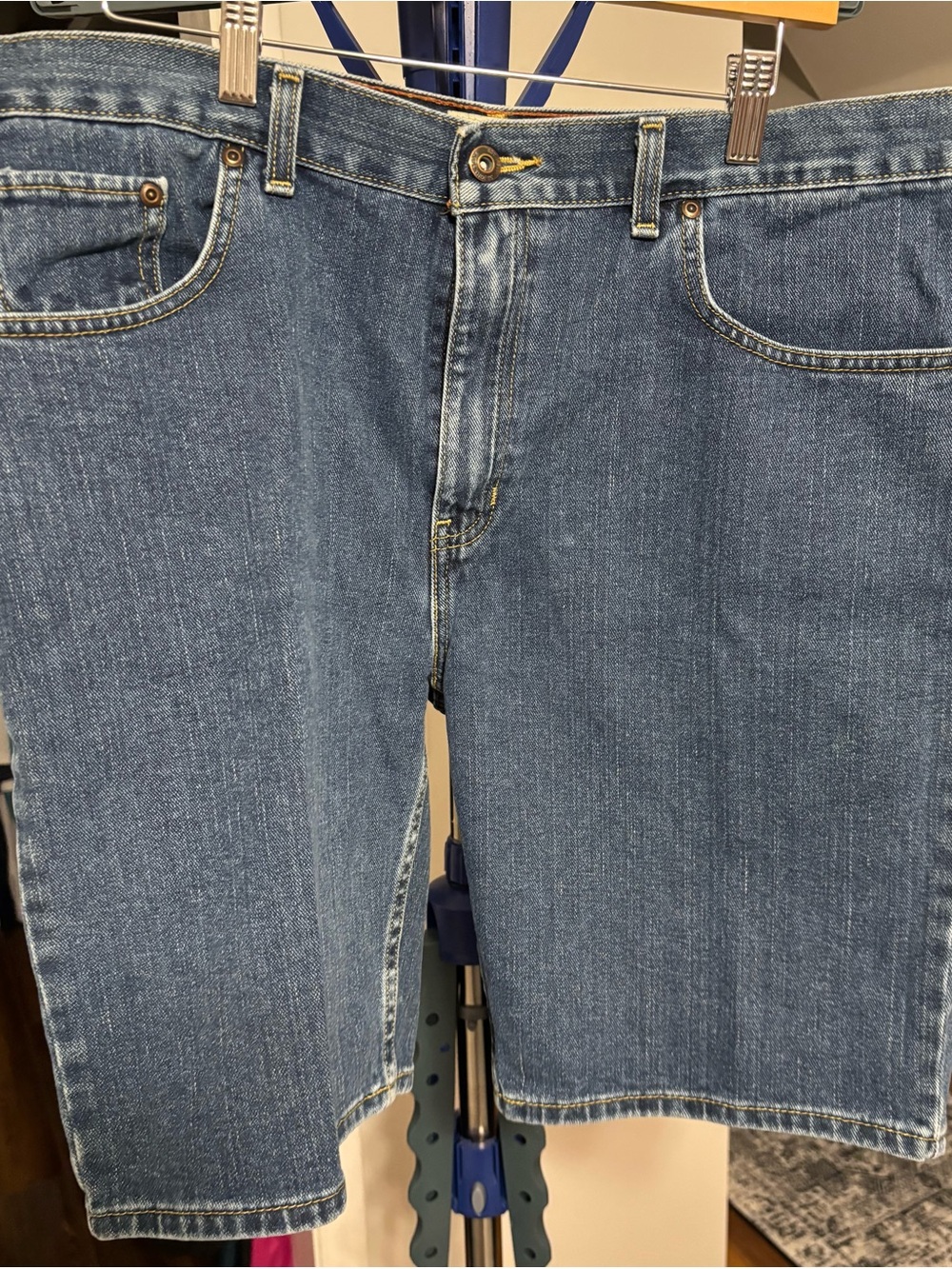 St. John's Bay Light Blue Denim Shorts